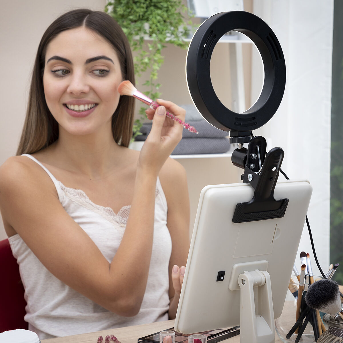 Selfie Lichtring mit Halteklammer Lumahoop InnovaGoods